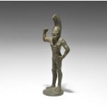 Etruscan Style Bronze Warrior Figurine