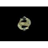 Anglo-Saxon S-Shaped Serpent Brooch