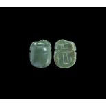 Egyptian Green Jasper Scarab