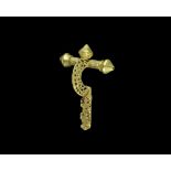 Roman Gold Openwork Crossbow Brooch