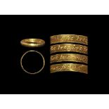 Post Medieval Gold 'Noe treasure to a true freind' Posy Ring