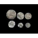 English Medieval Coins - Edward I to Charles I - Mixed Hammered Coin Group [6]