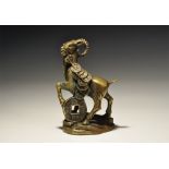 Chinese Style Mouflon Amuletic Figurine