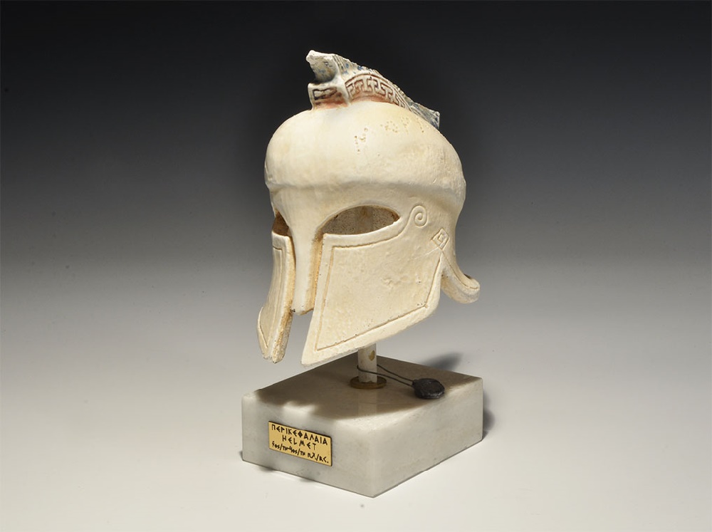 Greek Style Helmet on Base