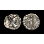 Ancient Roman Imperial Coins - Clodius Albinus - Minerva Denarius