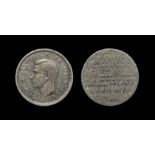 Miscellaneous George VI - 'Gray's Elegy' Engraved Threepence