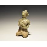 Cambodian Mother and Child Figurine