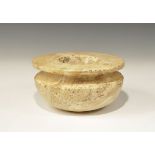 Western Asiatic Bactrian Alabaster Storage Bowl