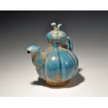 Chinese Glazed Gourd Vessel