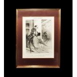 Art Honoré Daumier - 'Emotions Parisiennes' Framed Print