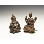 Tibetan Style Vishnu and Arya Tara Group