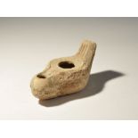 Byzantine Oil Lamp with Handle