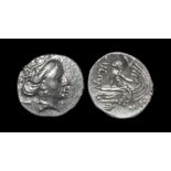 Ancient Greek Coins - Histiaia - Nymph on Prow Tetrobol