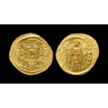 Ancient Byzantine Coins - Maurice Tiberius - Victory Gold Solidus