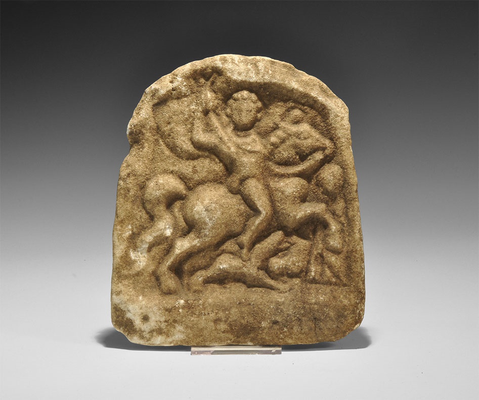 Roman Thracian Horse and Rider Stele