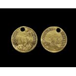 Post Medieval Charles II Gold Healing Touchpiece