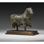 Roman Advancing Bull Statue