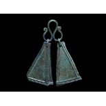 Viking Bronze Pendant Pair