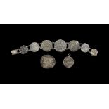 Post Medieval Medieval and Later Hammered Coin-Set Jewellery Group [3]