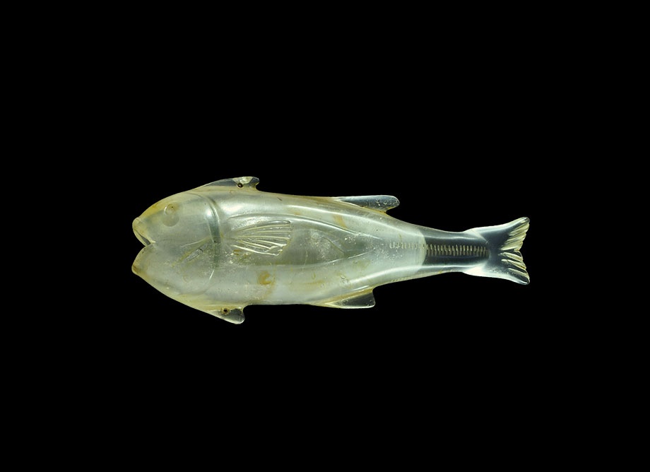 Roman Carved Rock Crystal Fish Vessel