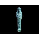 Egyptian Hieroglyphic Shabti with Stand