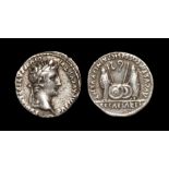 Ancient Roman Imperial Coins - Augustus - Gaius and Lucius Denarius