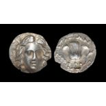 Ancient Greek Coins - Rhodes - Rose Drachm