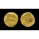 Ancient Byzantine Coins - Maurice Tiberius - Angel - Gold Solidus