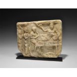 Greek Hellenistic Funeral Banquet Stele