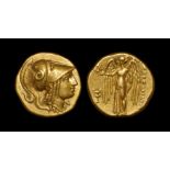 Ancient Greek Coins - Macedonia - Alexander III - Athena Gold Stater