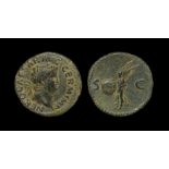 Ancient Roman Imperial Coins - Nero - Victory As