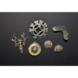 Medieval Mount and Brooch Group