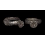 Byzantine Bronze Engraved Christogram Ring