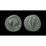 Elagabalus and Julia Maesa - Moesia Inferior - Marcianopolis - Nemesis 5 Assaria