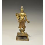 Chinese Style Gilt-Bronze Buddha Statuette