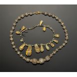 Afghanistan Style Glass Bead Necklace Group