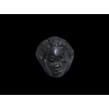 Roman African Head Mount