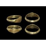 Post Medieval Tudor Silver-Gilt Inscribed Fede Finger Ring