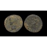 Ancient Roman Imperial Coins - Claudius - Ceres Dupondius