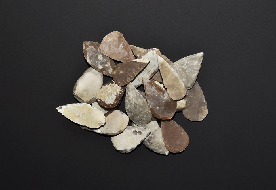 Stone Age Leaf-Shaped Arrowhead Collection