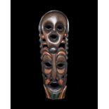 Ethnographic Jamaican Carved Double Mask