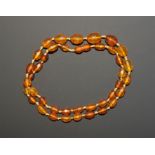 Vintage Amber Bead Necklace