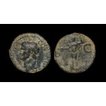 Ancient Roman Imperial Coins - Agrippa (under Caligula) - Neptune As