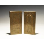 Medieval Reproduction Miniature Memorial Brasses Group