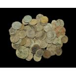 Ancient Roman Imperial Coins - Denarius, Antoninianii, Siliqua and Later Bronzes Group [77]