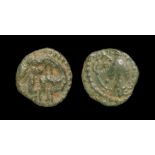 Anglo-Saxon Coins - Secondary Phase - Series V - Wolf and Twins Base Sceatta