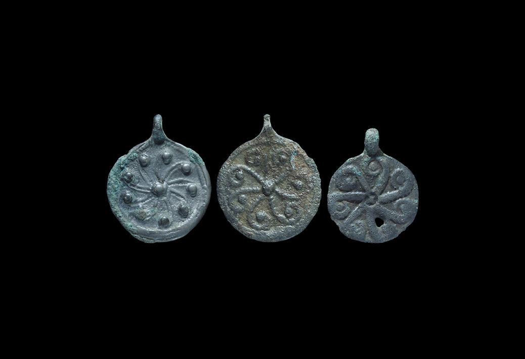 Viking Shield-Shaped Pendant Group