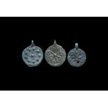 Viking Shield-Shaped Pendant Group