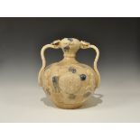 Chinese Style Large Cream Ceramic Vase