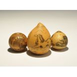 Chinese Painted Gourd Group